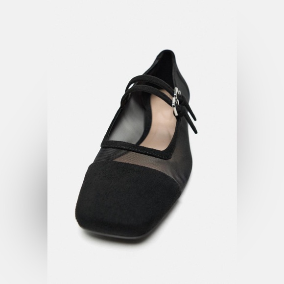 SOLD - Zara Mesh Heeled Mary Janes US 6.5 - Picture 4 of 9